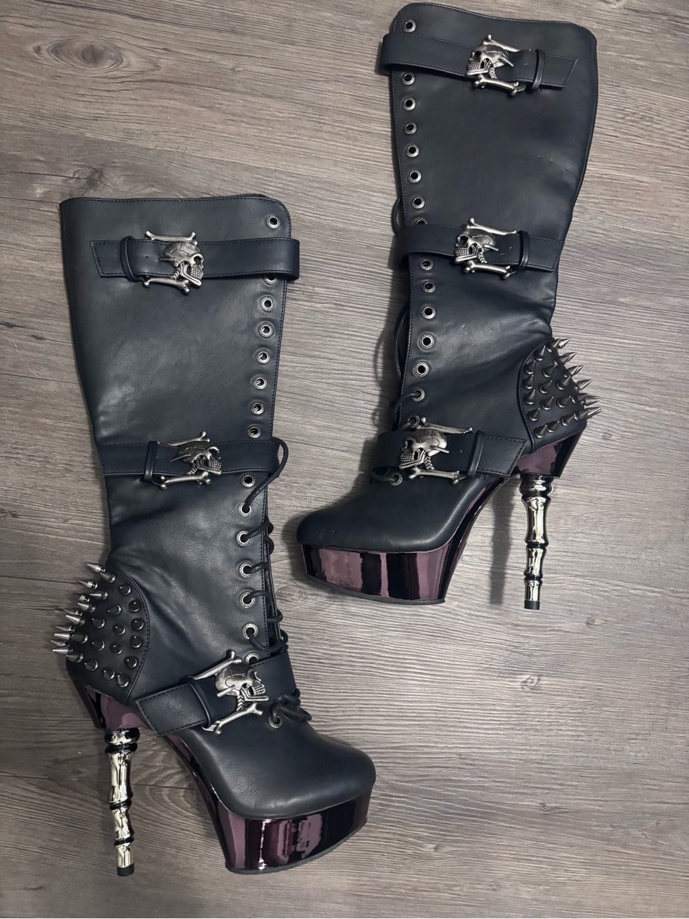 Demonia Muerto-2028 Tall Boots